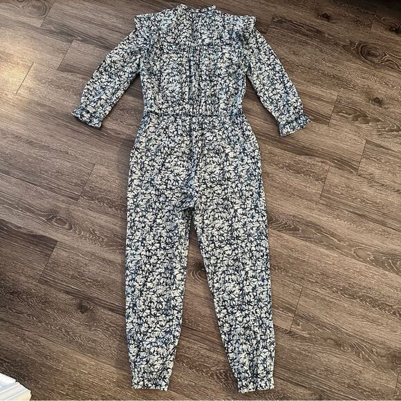 Veronica Beard Tanay Batik Puff Sleeve Jumpsuit - Picture 6 of 10